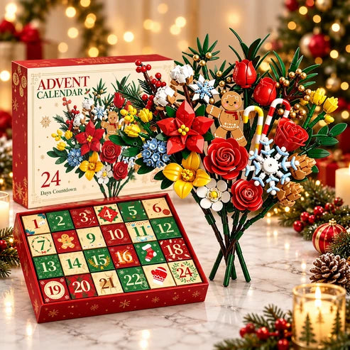 „Blühen & Bauen“ Adventskalender – Erschaffen Sie Ihren eigenen Traum-Weihnachtsstrauß