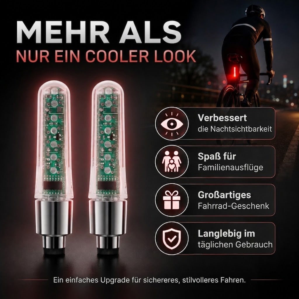 Wasserdichte Fahrrad-Ventilleuchten