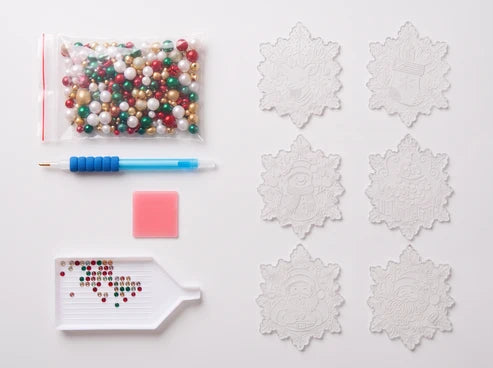 6er-Set DIY-Diamantmalerei-Set für Weihnachtsdekorationen