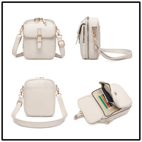 Damen-Kleine-Kasten-Umhängetasche – Elegante Kasten-Schultertasche