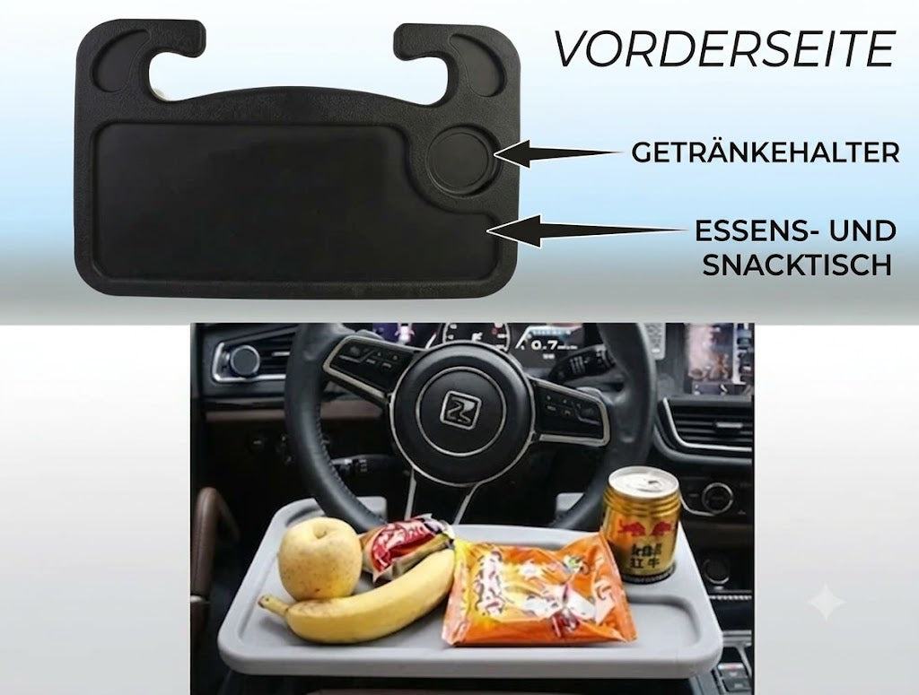 Beidseitiger Auto-Lenkradtisch – Laptop- & Tablett-Ablage