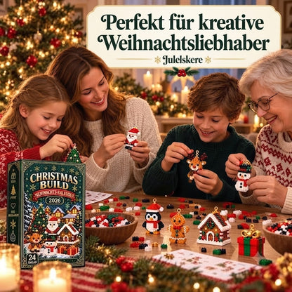 Weihnachtliches Bauen – Baue jeden Tag eine neue Weihnachtsfigur bis Heiligabend.