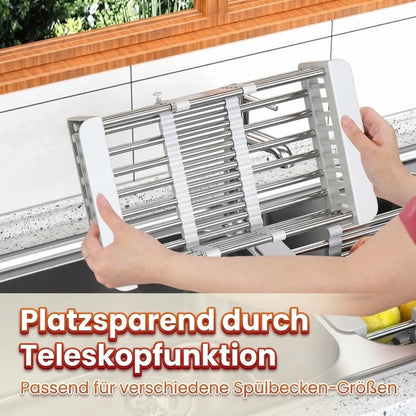 Verstellbares Abtropfgestell für die Spüle