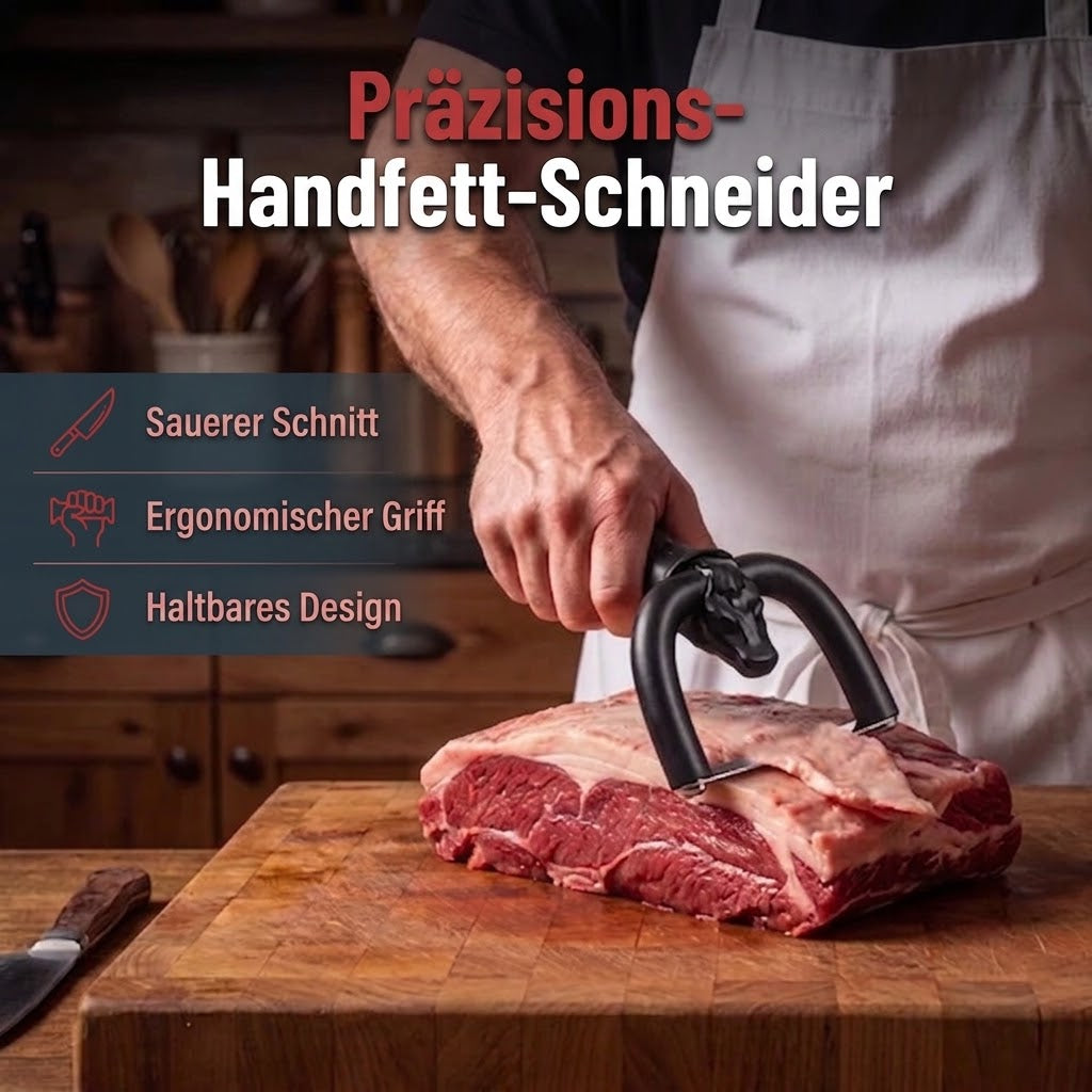 Handgeführtes Entfettungsmesser / Fett-Trimmer für Rind & Schwein