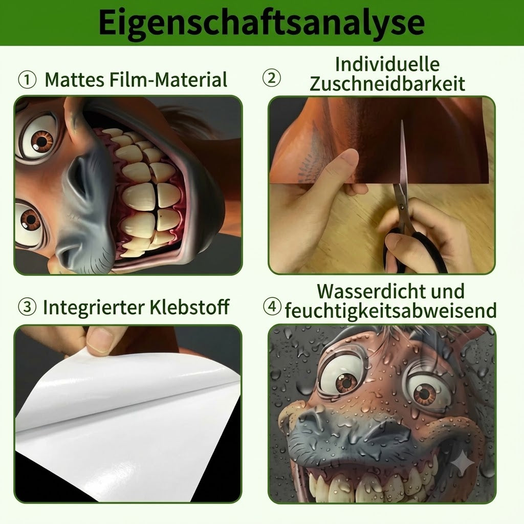 Kreative Mülltonnen-Aufkleber – Bunte Cartoon-Muster)