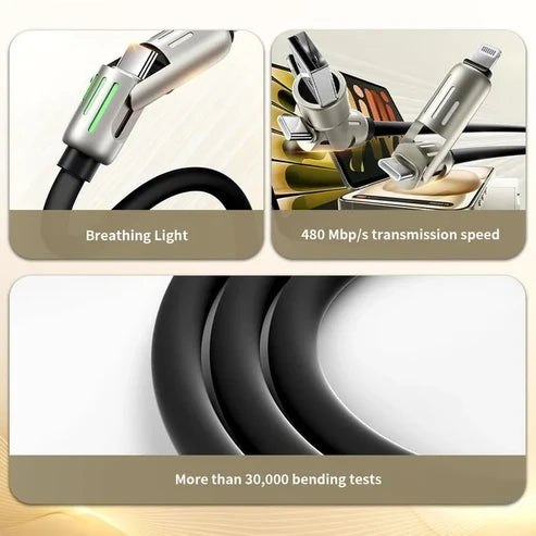 4-in-1 USB-Schnellladekabel
