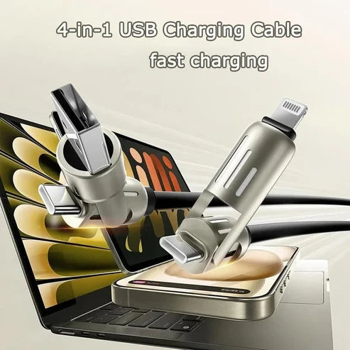 4-in-1 USB-Schnellladekabel
