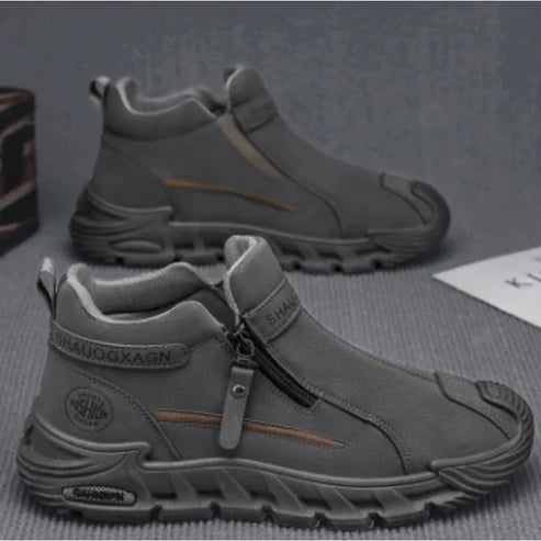 Herren-Wanderschuhe mit seitlichem Reißverschluss – Langlebige Outdoor-Trekking-Schuhe