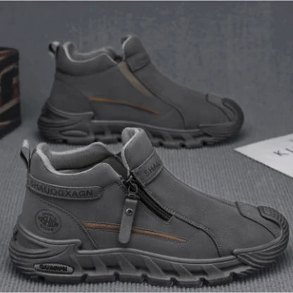 Herren-Wanderschuhe mit seitlichem Reißverschluss – Langlebige Outdoor-Trekking-Schuhe