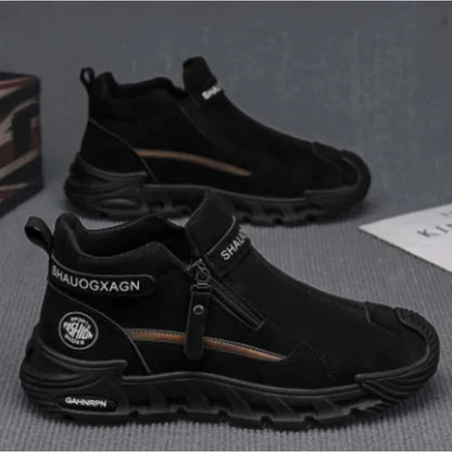 Herren-Wanderschuhe mit seitlichem Reißverschluss – Langlebige Outdoor-Trekking-Schuhe