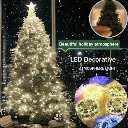 LED-Kupferdraht-Lichterkette mit Büschel-Effekt