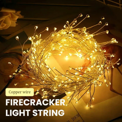 LED-Kupferdraht-Lichterkette mit Büschel-Effekt