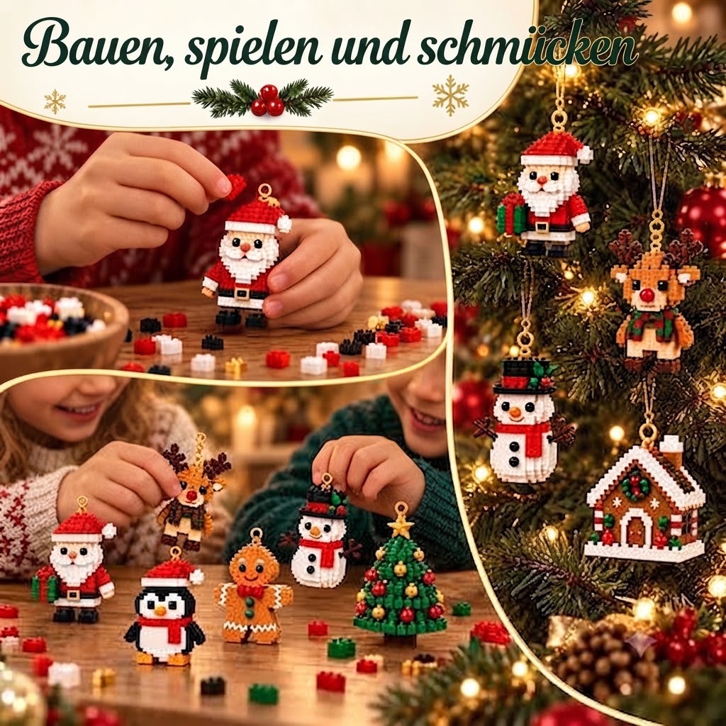 Weihnachtliches Bauen – Baue jeden Tag eine neue Weihnachtsfigur bis Heiligabend.