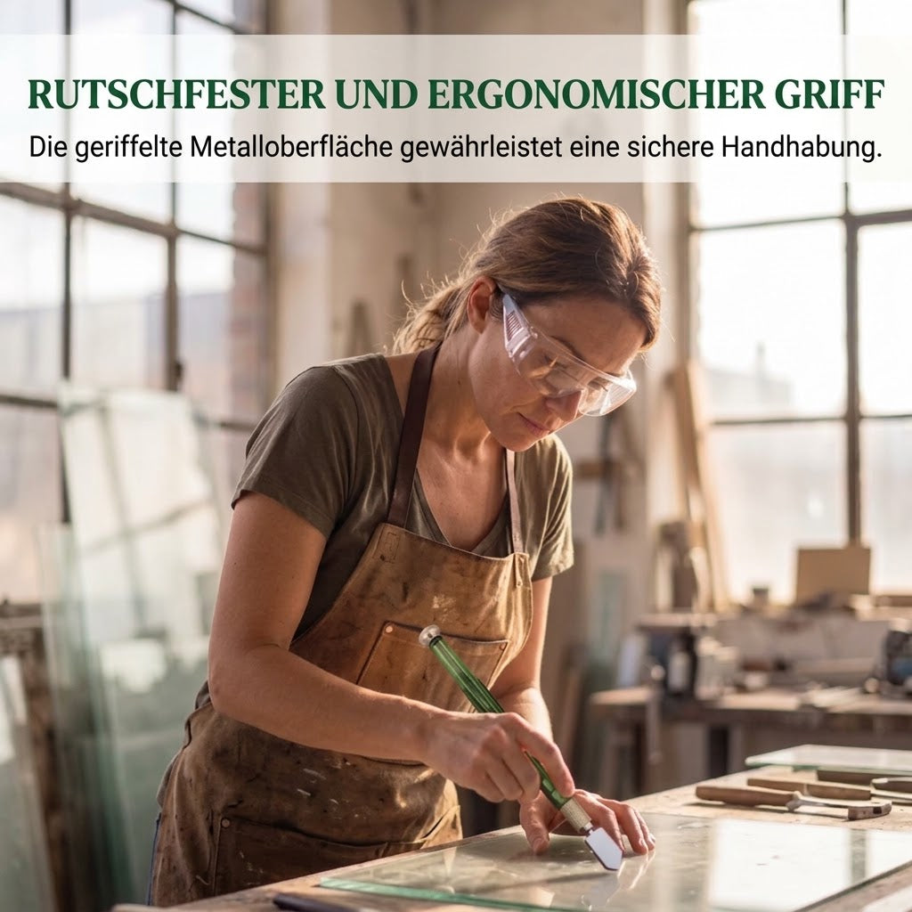 Professioneller Diamant-Glasschneider – Schneidrad aus gehärteter Legierung