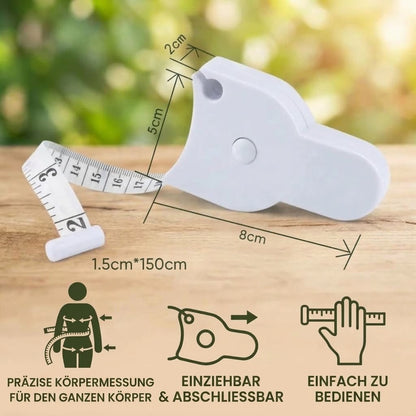 Automatisches, einziehbares 3D-Körpermaßband – Präzises Messen von Taille, Hüfte, Brust und Armen