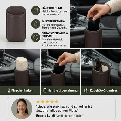 Universeller Becherhalter und multifunktionaler Auto-Organizer – Für Wasserflaschen und Zubehör
