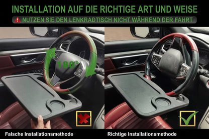 Beidseitiger Auto-Lenkradtisch – Laptop- & Tablett-Ablage