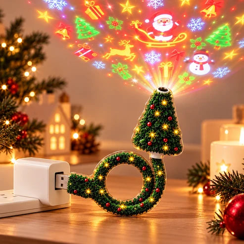 HD-USB-Weihnachtsprojektor – Zaubern Sie augenblicklich eine traumhafte Weihnachtsatmosphäre
