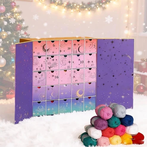 Häkel-Adventskalender 2026 (25 Tage) – Adventskalender mit Garn, Häkelzubehör, Anleitungen und kreativen Überraschungen