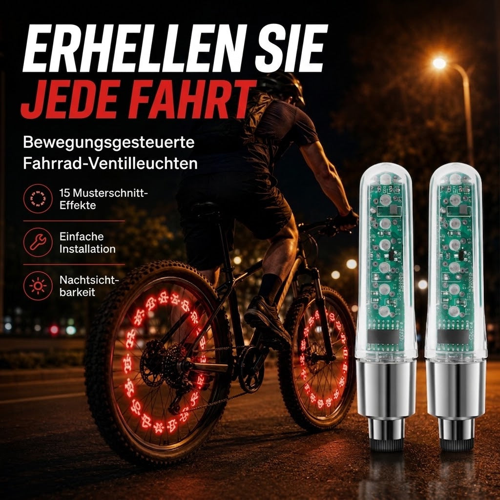 Wasserdichte Fahrrad-Ventilleuchten