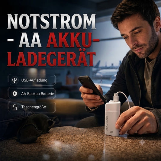 AA-Batterie-Powerbank mit LED-Taschenlampe – Zusätzliche Energie für Ihr Smartphone im Notfall