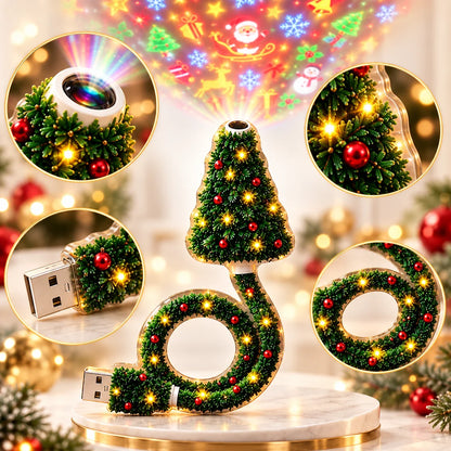 HD-USB-Weihnachtsprojektor – Zaubern Sie augenblicklich eine traumhafte Weihnachtsatmosphäre