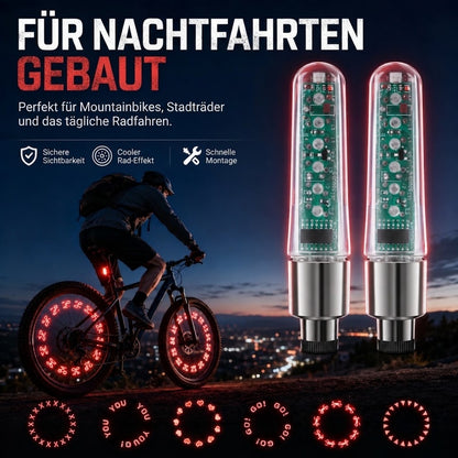 Wasserdichte Fahrrad-Ventilleuchten