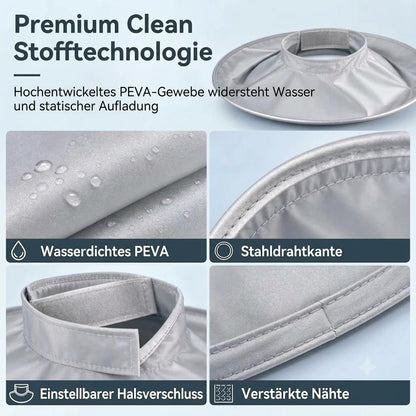 Wasserdichte Schneidabdeckung mit Staubschutz – Zusammenklappbarer Staubschutz im Regenschirm-Design für den Heimgebrauch