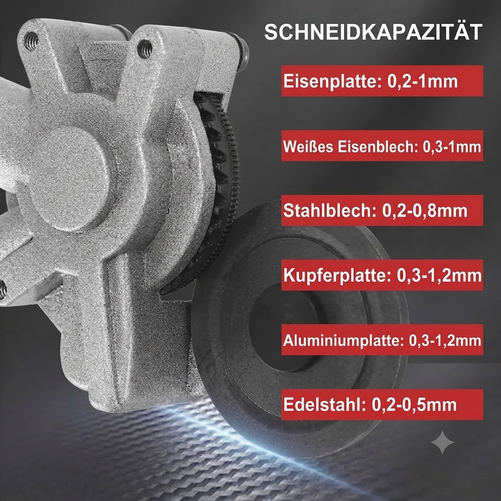 Blechschneide-Aufsatz für Bohrmaschinen – Elektrische Metallschere & Blechschneider