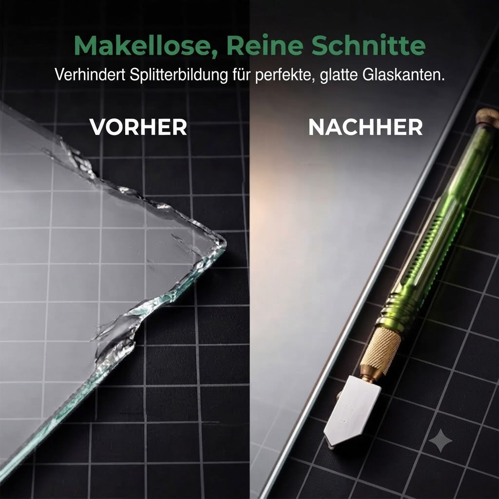 Professioneller Diamant-Glasschneider – Schneidrad aus gehärteter Legierung