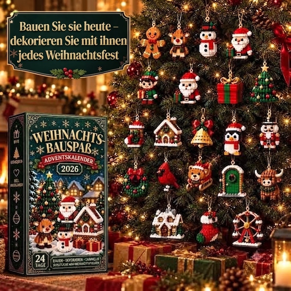 Weihnachtliches Bauen – Baue jeden Tag eine neue Weihnachtsfigur bis Heiligabend.
