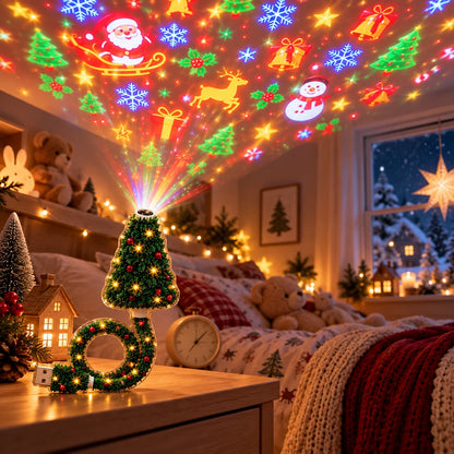 HD-USB-Weihnachtsprojektor – Zaubern Sie augenblicklich eine traumhafte Weihnachtsatmosphäre