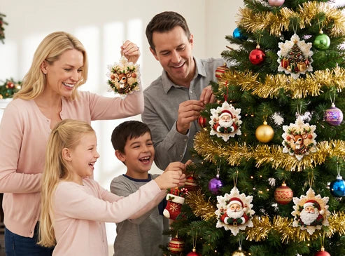 6er-Set DIY-Diamantmalerei-Set für Weihnachtsdekorationen