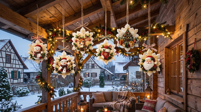 6er-Set DIY-Diamantmalerei-Set für Weihnachtsdekorationen