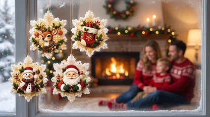 6er-Set DIY-Diamantmalerei-Set für Weihnachtsdekorationen