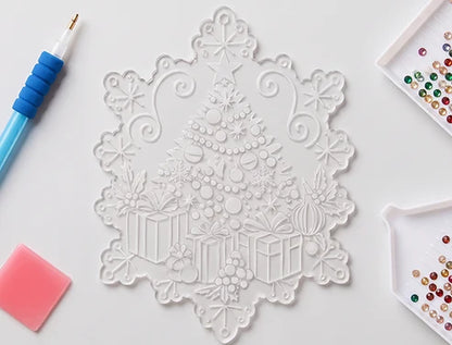 6er-Set DIY-Diamantmalerei-Set für Weihnachtsdekorationen