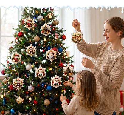 6er-Set DIY-Diamantmalerei-Set für Weihnachtsdekorationen