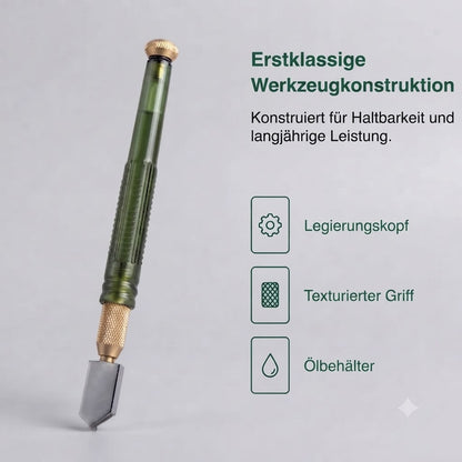 Professioneller Diamant-Glasschneider – Schneidrad aus gehärteter Legierung