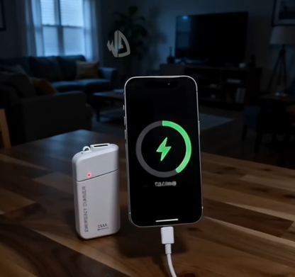 AA-Batterie-Powerbank mit LED-Taschenlampe – Zusätzliche Energie für Ihr Smartphone im Notfall