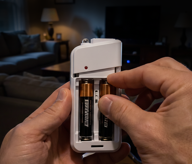 AA-Batterie-Powerbank mit LED-Taschenlampe – Zusätzliche Energie für Ihr Smartphone im Notfall
