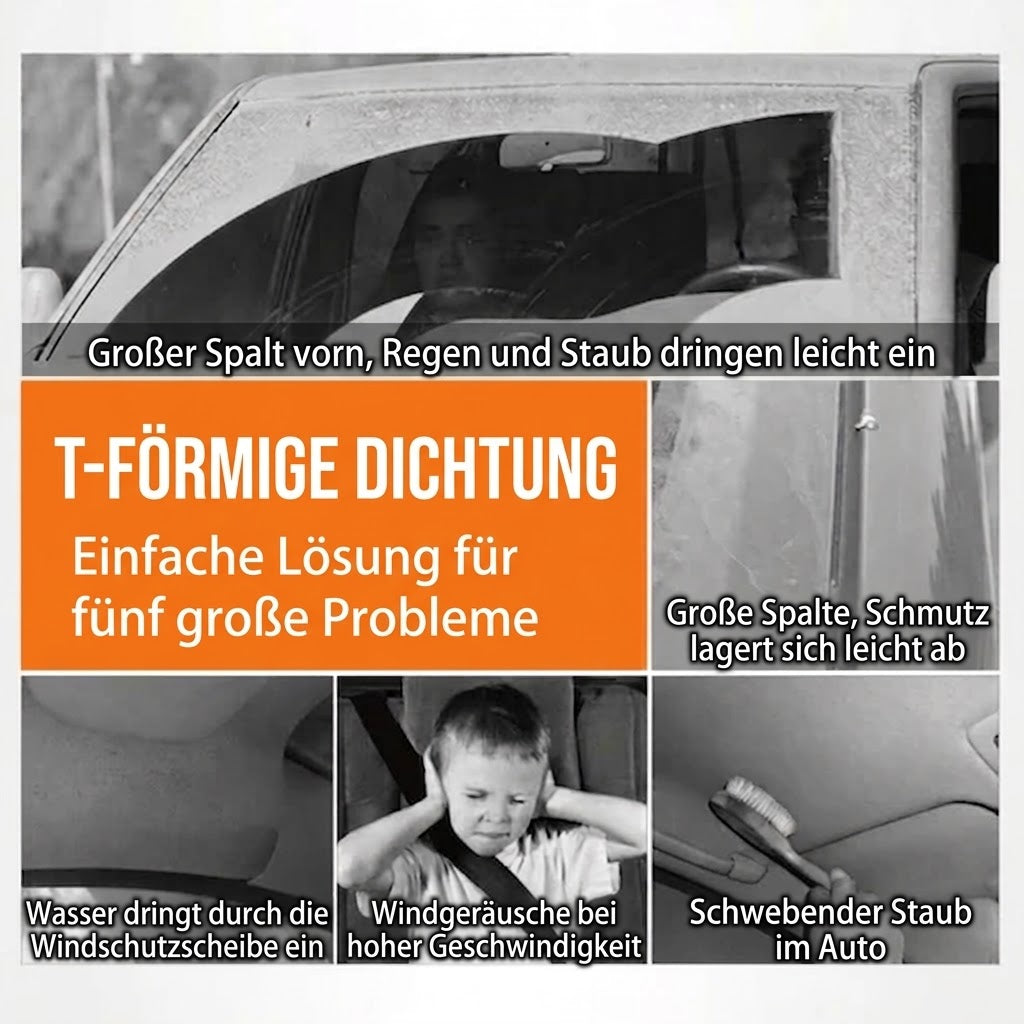Fahrzeugspezifische, zuschneidbare Gummi-Dichtungsstreifen