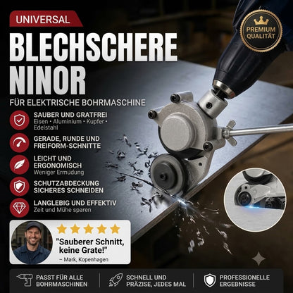 Blechschneide-Aufsatz für Bohrmaschinen – Elektrische Metallschere & Blechschneider