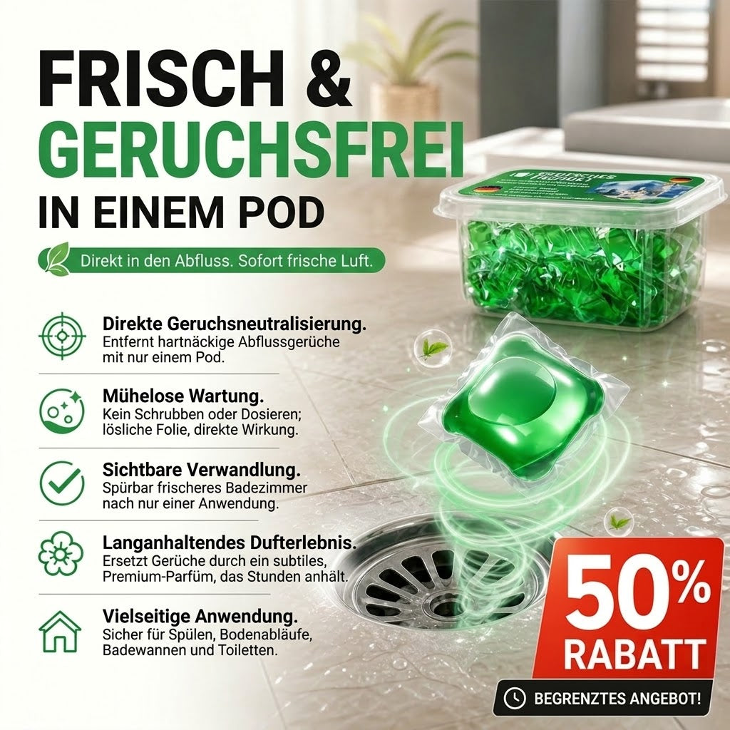Rohrreiniger- & Geruchsentferner-Tabs