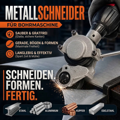 Blechschneide-Aufsatz für Bohrmaschinen – Elektrische Metallschere & Blechschneider