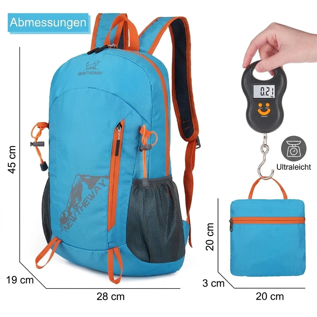 50 % RABATT -  Vom Wandern bis zum Strandurlaub: Dieser reißfeste und wasserdichte Rucksack mit Diebstahlschutztasche und 7 Fächern ist faltbar und leicht zu transportieren – Ihr idealer Begleiter für Jeden Tagesausflug!