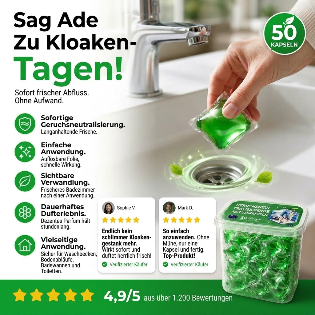 Rohrreiniger- & Geruchsentferner-Tabs