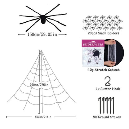 Riesige Halloween-Spinne