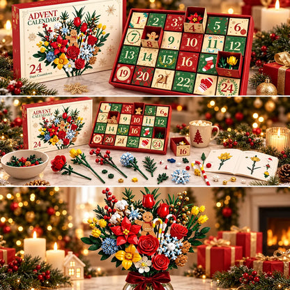 „Blühen & Bauen“ Adventskalender – Erschaffen Sie Ihren eigenen Traum-Weihnachtsstrauß
