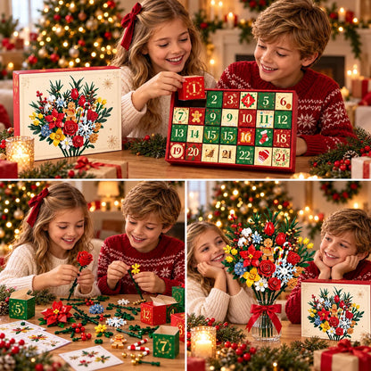 „Blühen & Bauen“ Adventskalender – Erschaffen Sie Ihren eigenen Traum-Weihnachtsstrauß