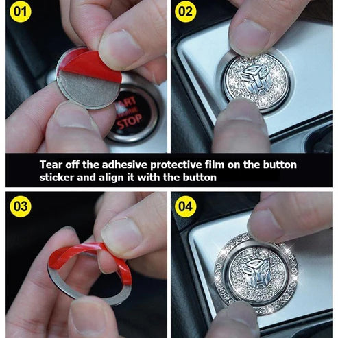 Eleganter Zierring für den Motorstartknopf